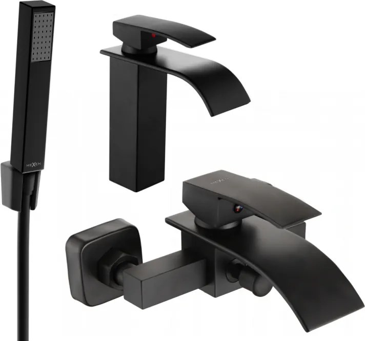 Mexen Aries R77 vaňová súprava, čierna - 744803R77-70