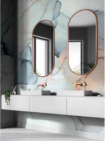 Zrkadlo Ambient slim copper
