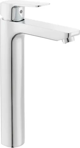 Vysoká umývadlová batéria SAT Cube Way bez výpuste chróm CU285