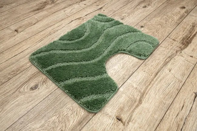 Sada kúpeľňových koberčekov SUPREME WAVES vlny, zelená