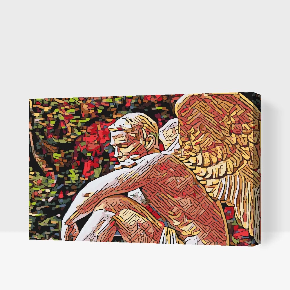 Gario Maľovanie podľa čísel Nebeský anjel Rozmery: 80 x 120 cm, Rámovanie: S vnútorným rámom