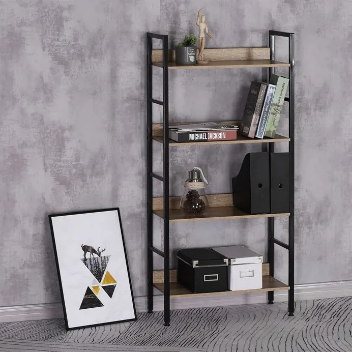 BONTEC Regál, mdf, hnedá, GD-314 OAK Farba: Prírodné