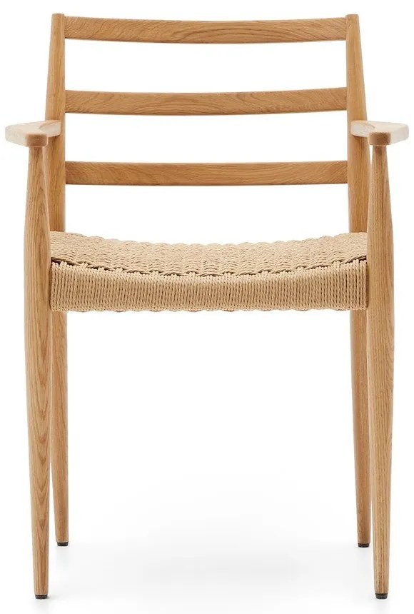 Jedálenská stolička z dubového dreva v prírodnej farbe v súprave 2 ks Analy – Kave Home