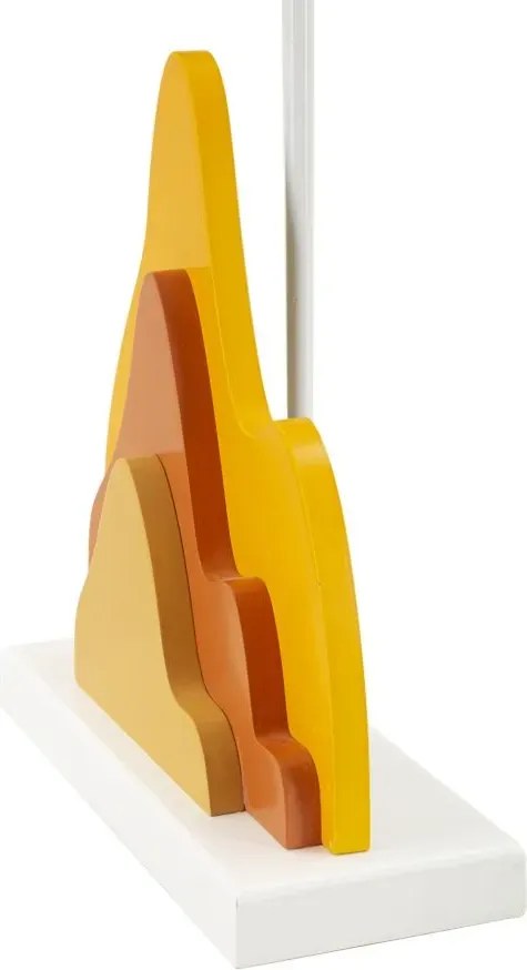 Stolná lampa Farba A 57 cm žlto-oranžová