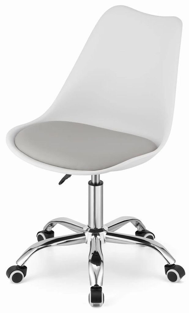 Dekorstudio Detská stolička ALBA k písaciemu stolu - bielo sivá