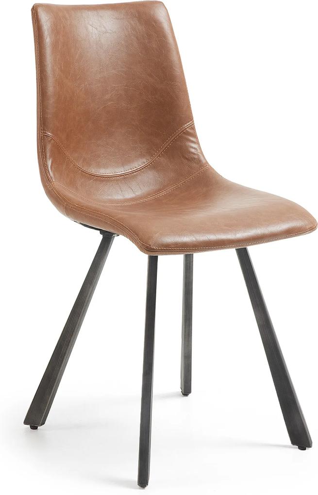 LA FORMA Hnedá stolička Trac 86 × 52 × 47 cm