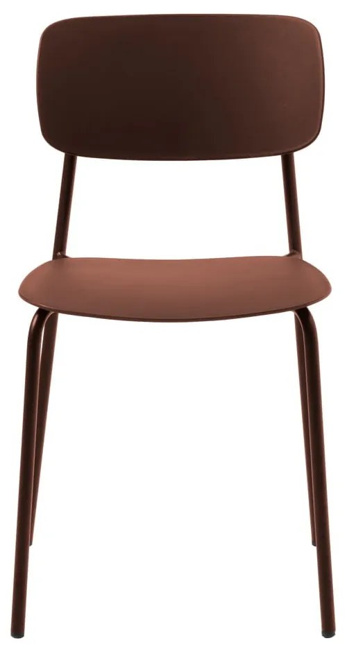 Jedálenské stoličky v súprave v terakotovej farbe 2 ks Kirkland – Unique Furniture