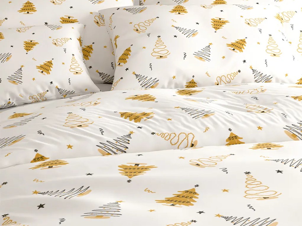 Bavlnené obliečky FROST & GOLD biele Rozmer obliečky: 70 x 90 cm | 140 x 200 cm