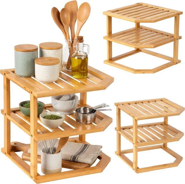 Rohová kuchynská polica DEDAL