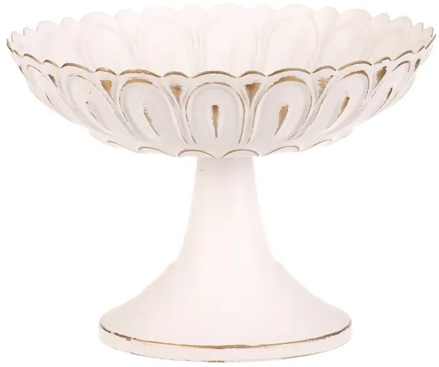 BONTEC Misa kovová - na stojane, 15 cm, aranžovacia, biela Farba: Biela