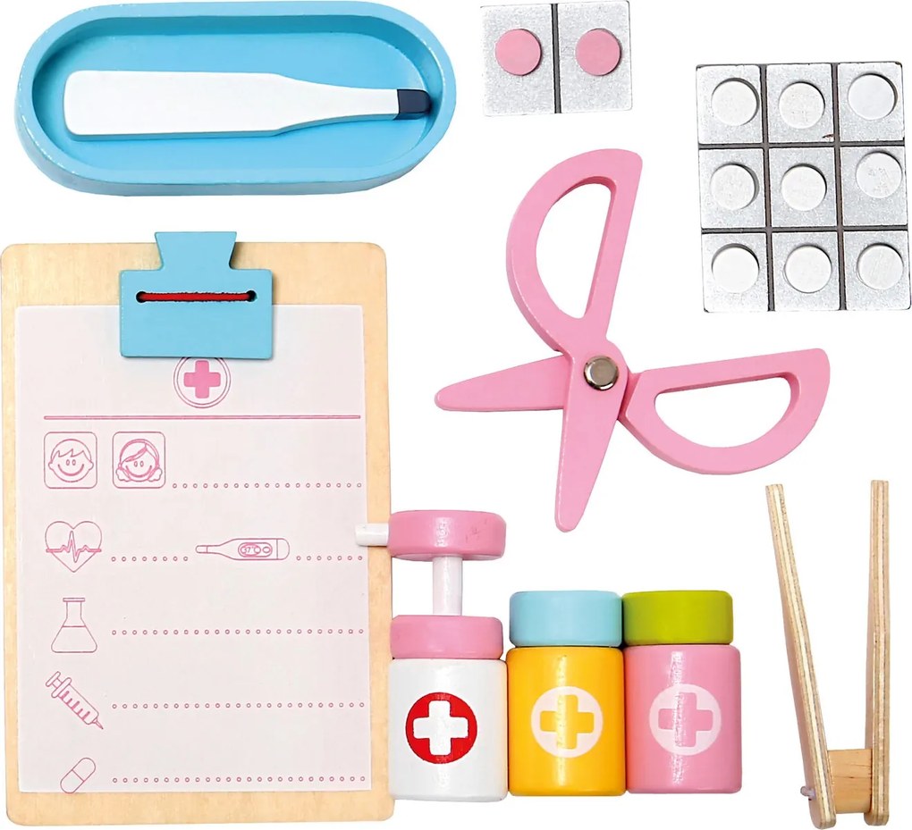 Bino Lekársky set v drevenom kufríku