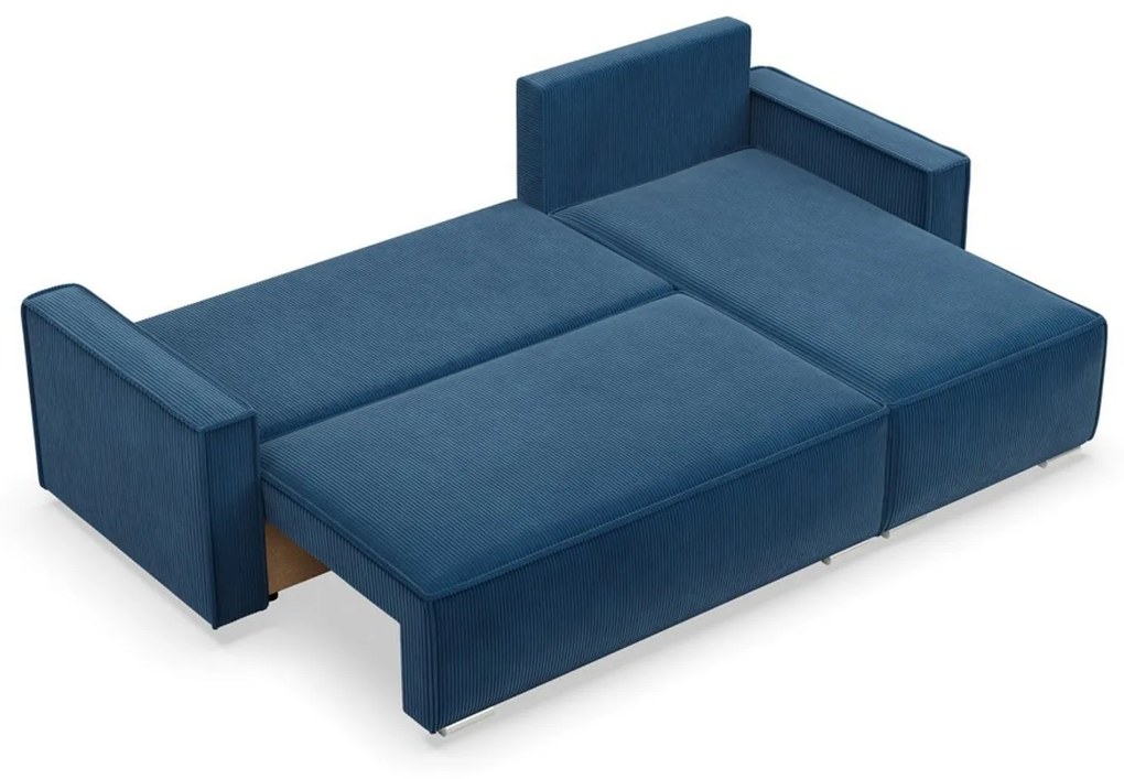 Rohová rozkladacia sedacia súprava LUCCA Modrá