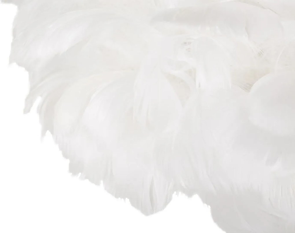 Stojacia lampa Feathers 170 cm biela/zlatá
