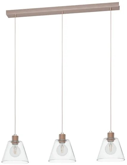 Eglo 43632 - Luster na lanku COPLEY 3xE27/40W/230V