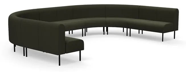 Pohovka VARIETY, tvar U, látka Blues CSII, olivová