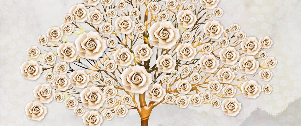 Obraz kvetinového stromu (120x50 cm)