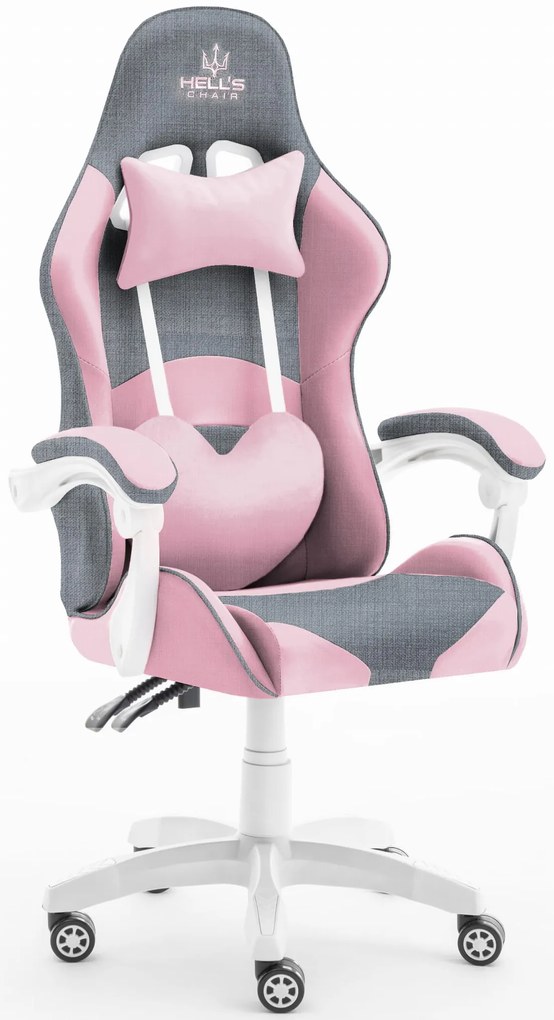 Hells Herné kreslo Hell's Chair Rainbow Pink Grey Mesh