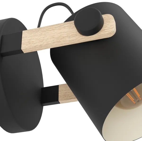 Eglo 43518 - Nástenné svietidlo HORNWOOD 1xE27/28W/230V