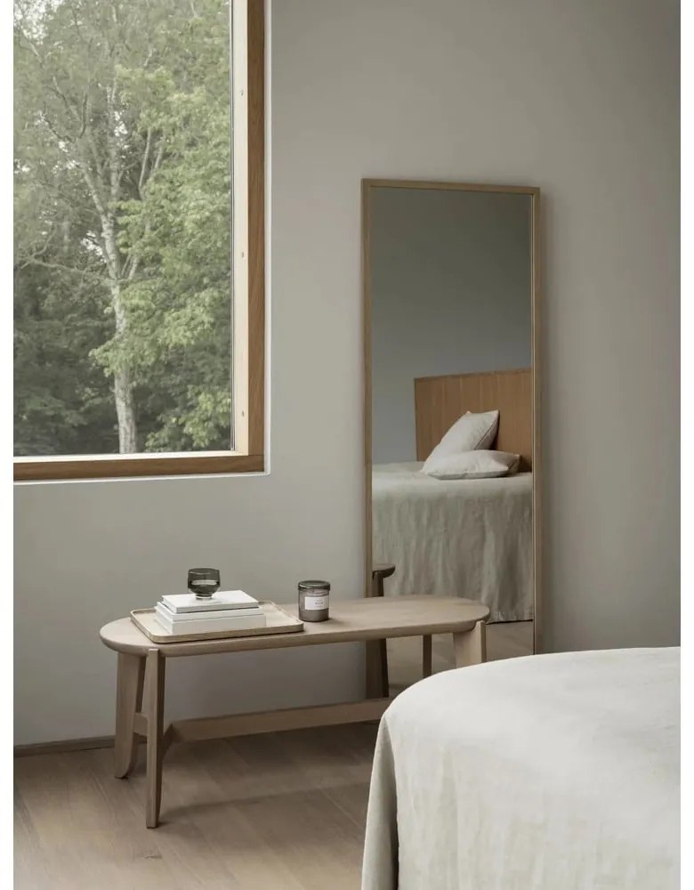 Nástenné zrkadlo s dreveným rámom 60x170 cm Miro – Blomus