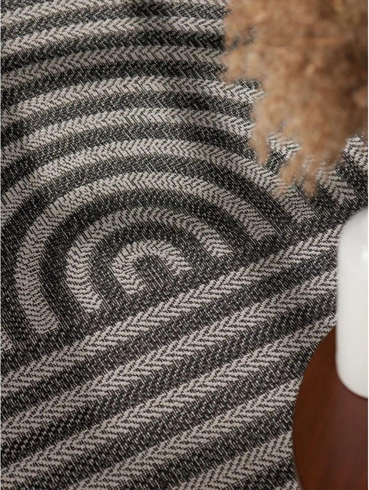 Čierny/krémový vnútorný a vonkajší koberec 160x230 cm Haringey Woodfield – Ted Baker