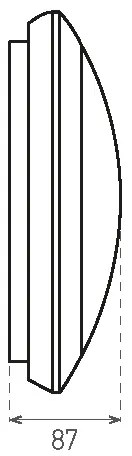 LED Vonkajšie stropné svietidlo so senzorom RENO LED/16W/230V IP66 biela