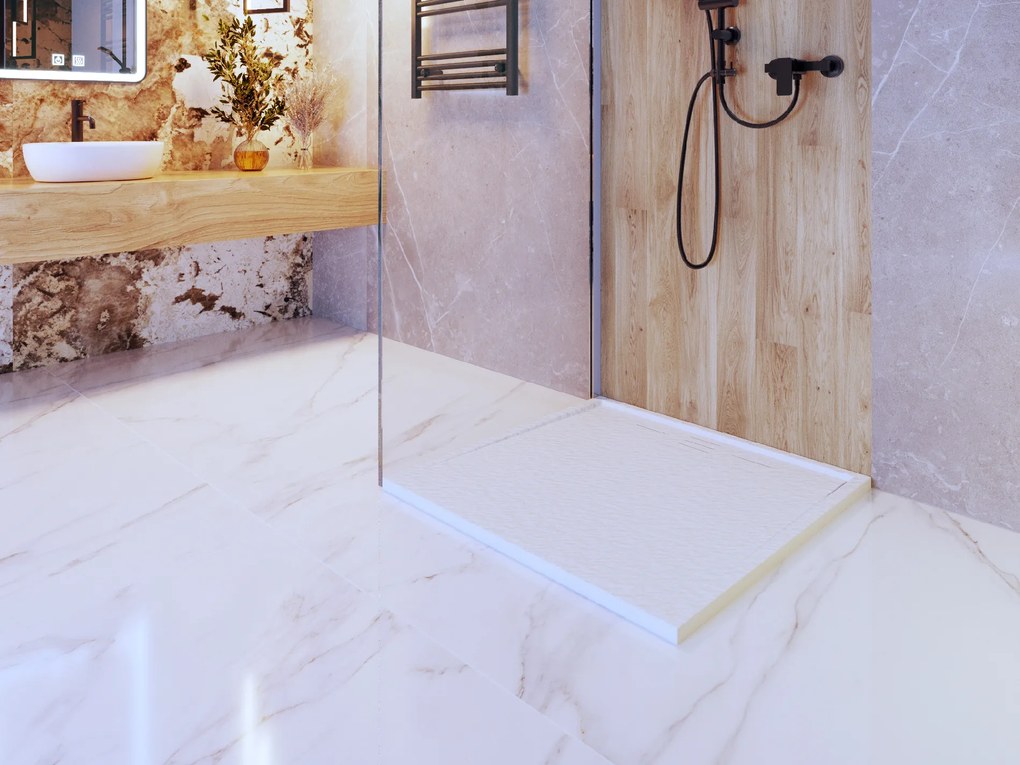 Gamma Erga Almac, SMC sprchová vanička 90 x 90 x 3 cm, biela, ERG-GMA-AL-9090