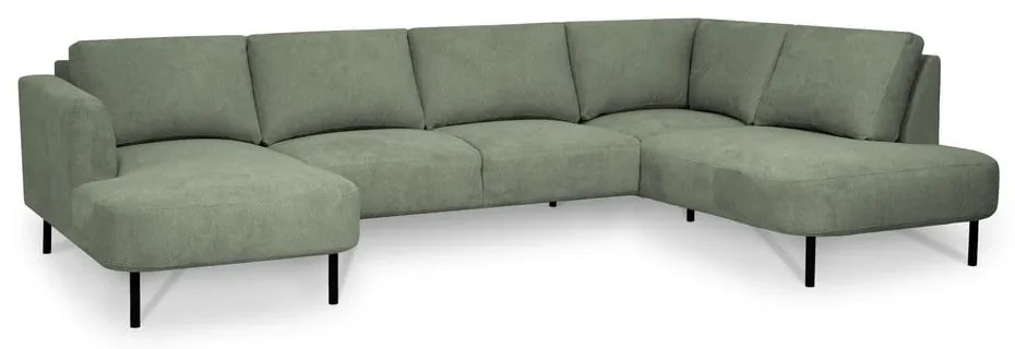 Zelená rohová pohovka (pravý roh/do "U") Hero – Scandic