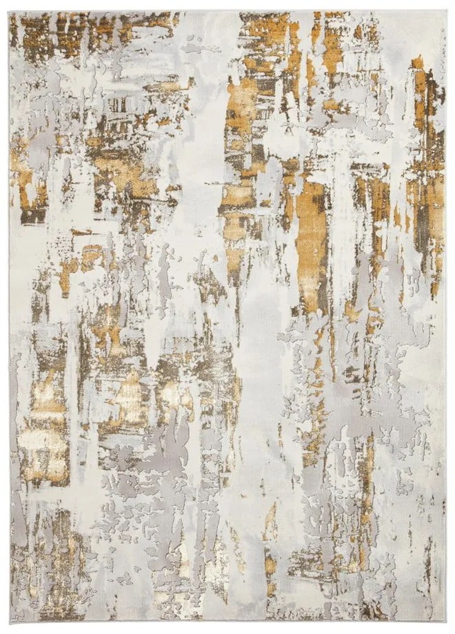 Šedý/v zlatej farbe koberec 170x120 cm Apollo - Think Rugs