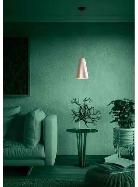 Eglo 390363 - Luster na lanku TOLLERIC 1xE27/40W/230V béžová