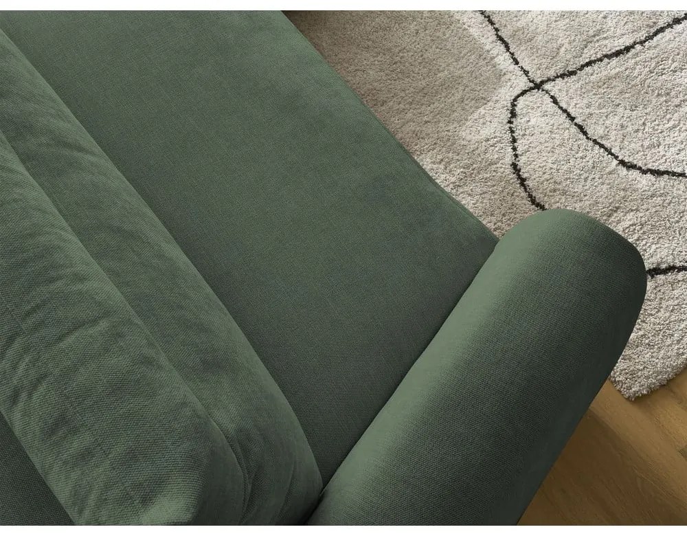 Tmavozelená rohová pohovka Aden – Bobochic Paris