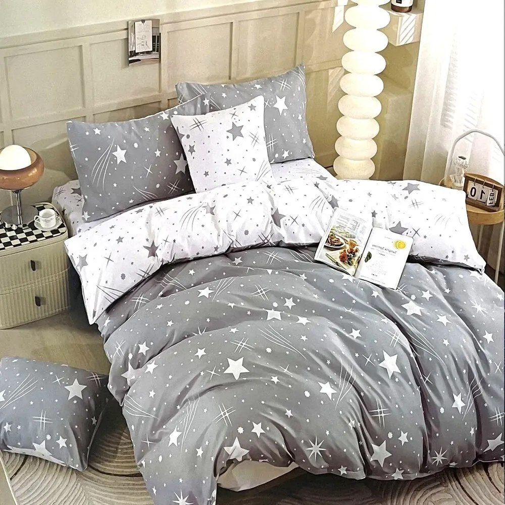 Obliečky STARLUX GREY 7 dielna sada 140x200 cm