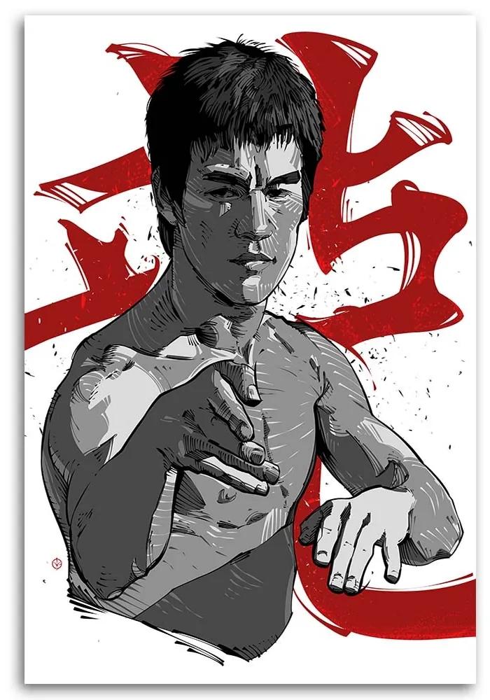 Gario Obraz na plátne Majster bojových umení Bruce Lee - Nikita Abakumov Rozmery: 40 x 60 cm