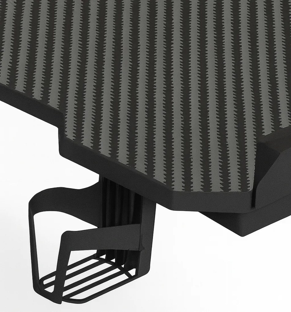 Herný stôl BG03 čierny 120 cm