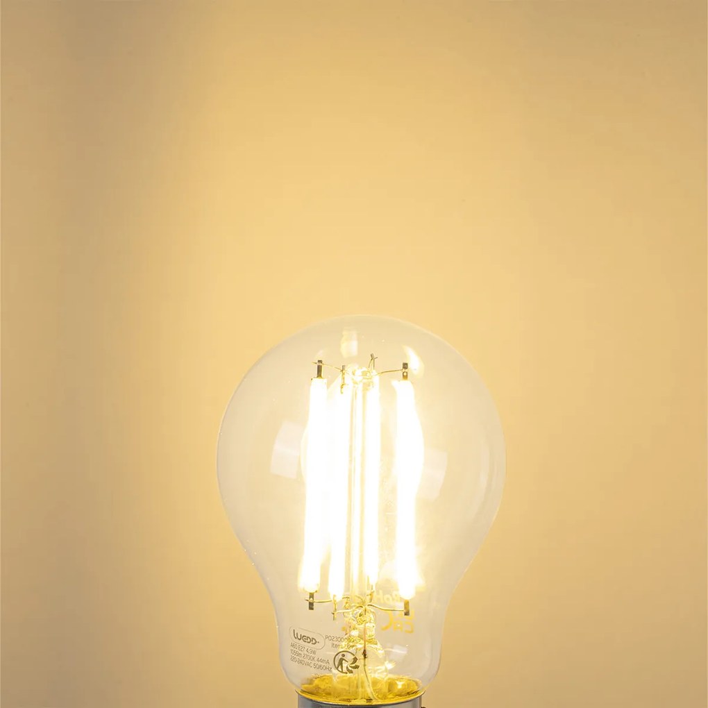 Sada 5 LED žiaroviek E27 A60 čírych 4,9W 1055 lm 2700K