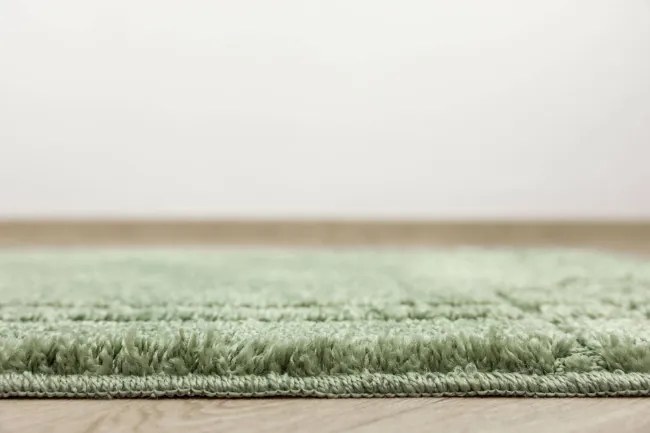 Kúpeľňový koberček Sego zelený, mozaika