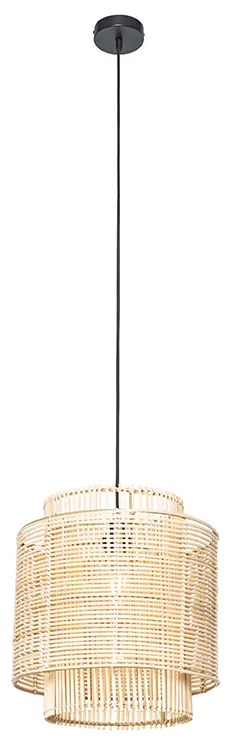 Orientálna závesná lampa ratanová 34 cm - Maiken