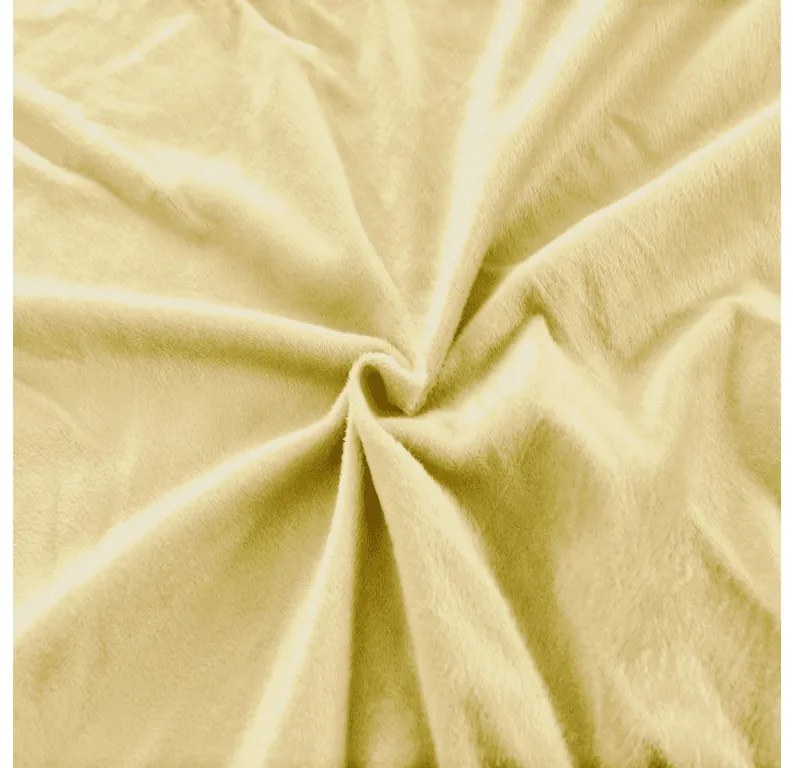 Plachta mikroplyš mikroplyš SOFT 180x200 cm žltá