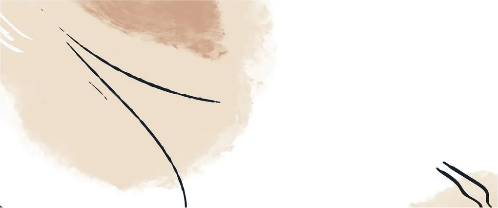 Obraz - Biela abstrakcia (120x50 cm)