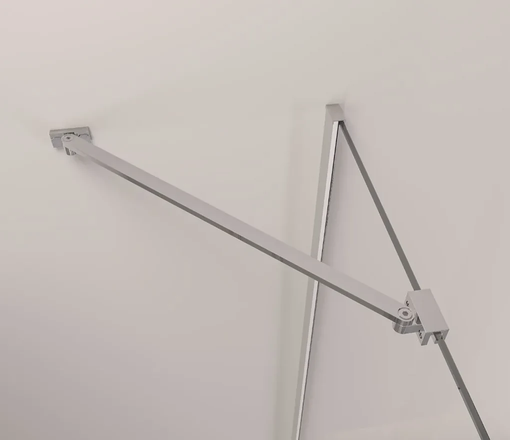 Erga Berlin, sprchový kút so skladacími dverami 85(dvere) x 70(stena) x 195 cm, 6mm číre sklo, chrómový profil, ERG-V02-BERLIN-D085G070-CL-CR