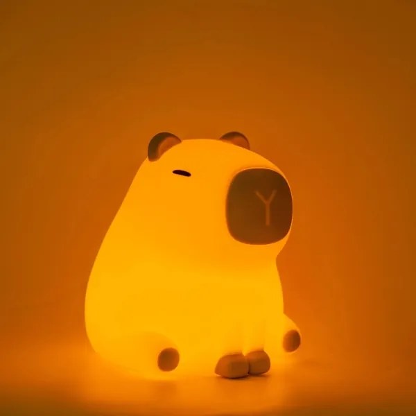 LED RGBW Stmievateľná detská lampa LED/1W/5V USB 1200 mAh kapybara
