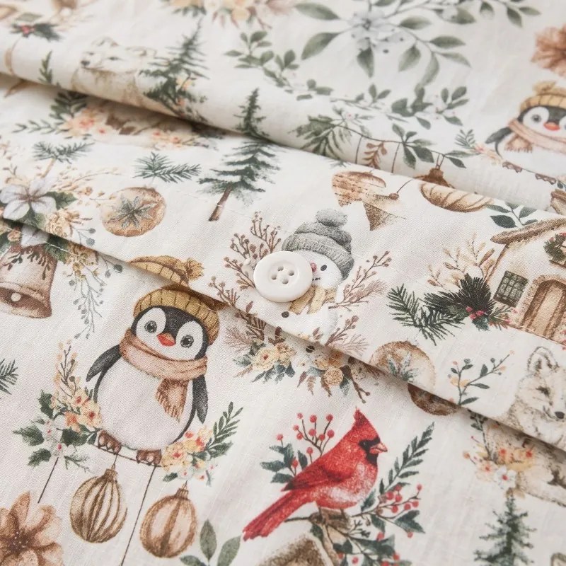 Vianočné bavlnené obliečky Lola EMI, Detský set 90x130 + 45x65