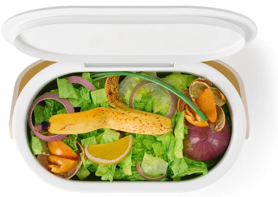 Biela nádoba na kompostovateľný odpad 4 l Bellwood – Umbra