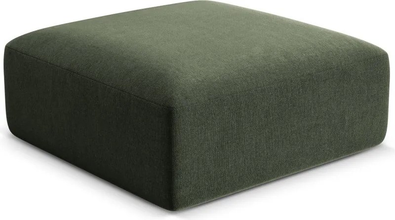 Zelená zamatová podnožka Campi – Cosmopolitan Design