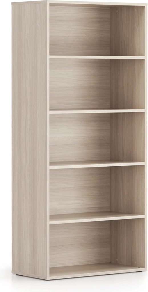 Kancelársky regál BLOCK, 800 x 400 x 1748 mm, dub prírodný