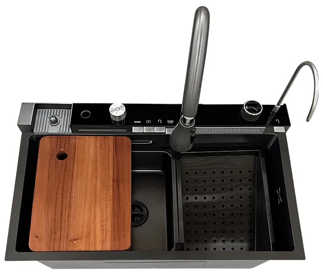 Multifunkčný smart drez BestBerg BBSS-20 / 75 x 45 x 22 cm / nerezová oceľ
