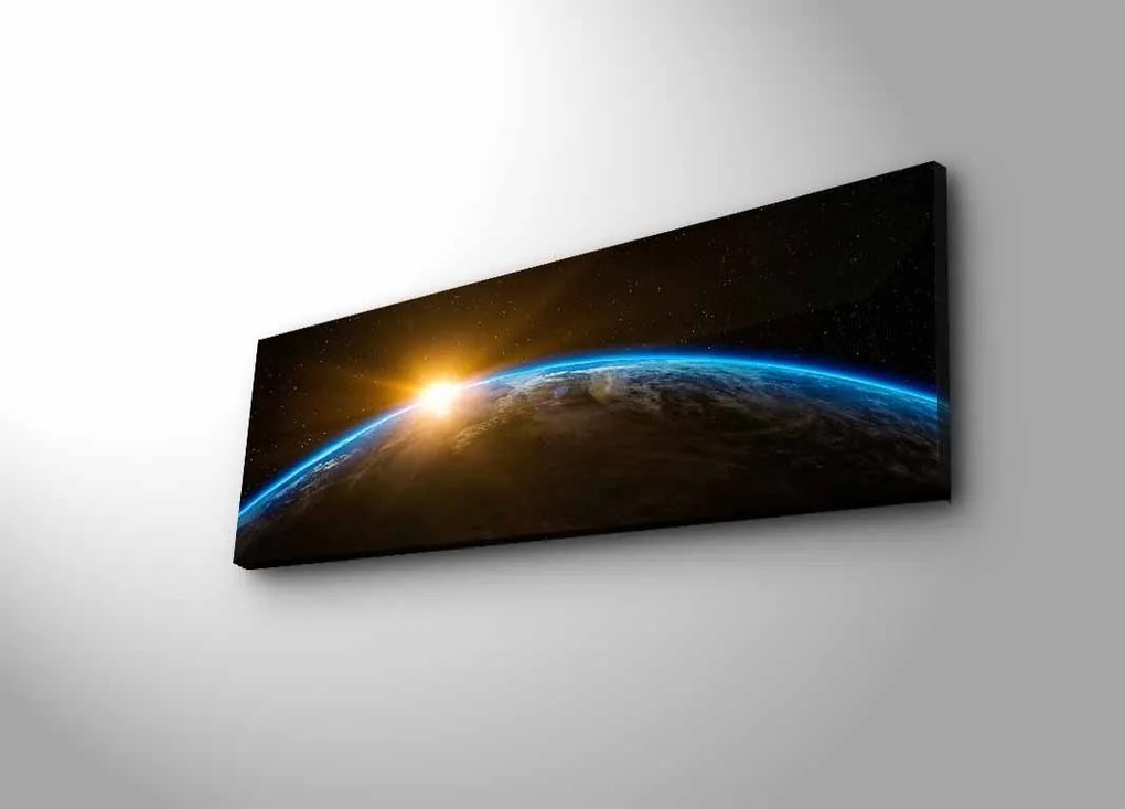 Obraz s LED osvetlením Zemegule 90x30 cm