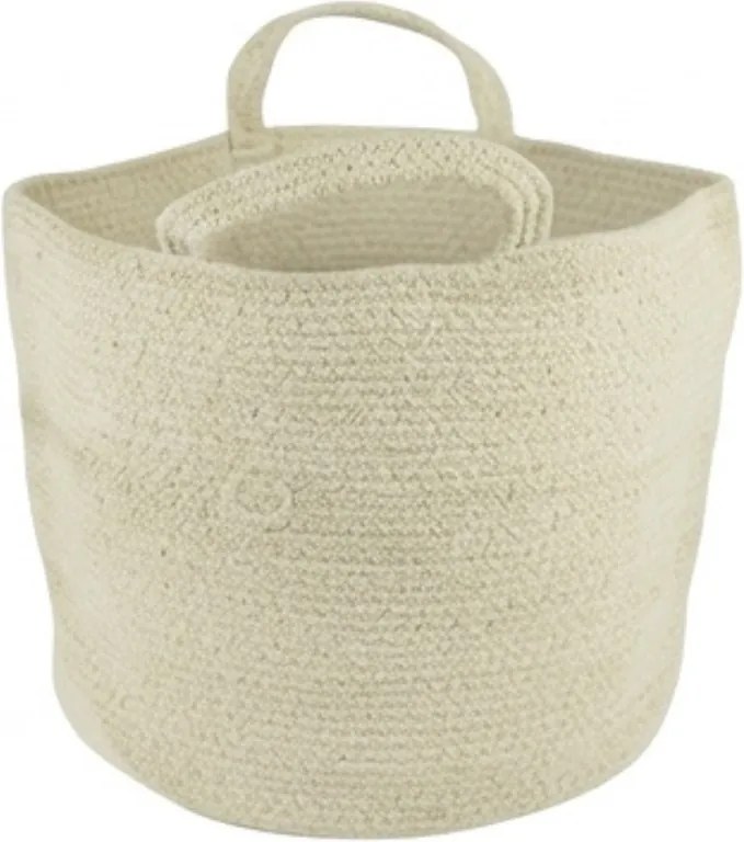 Úložný kôš s úchytmi COTTON HAVEN 35x35 cm - viac farieb Farba: Růžovohnědá