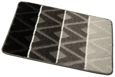 Sada kúpeľňových koberčekov PALMA tmavá / sivá, kosoštvorce