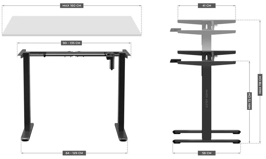 Huzaro Elektrický stolový stojan Xeno 2.0