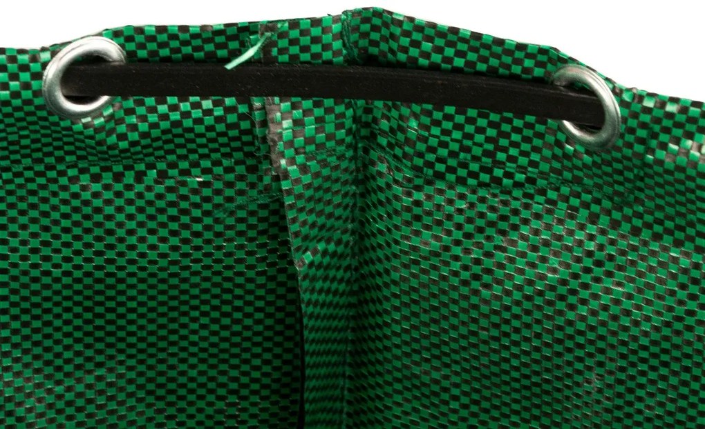 Skladací záhradný kôš ideálny na zber lístia, trávy a ďalšieho odpadu - 120L - zelený